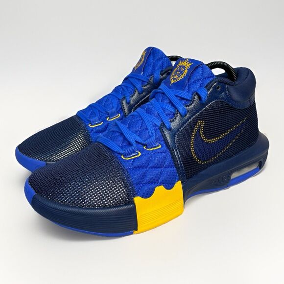 Nike Lebron Witness 8 Entourage Men Sz 8.5 Blue Gold FB2239-403 Basketball Shoes main image 4